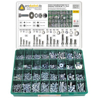 DIN 912 Großes Zylinderschrauben-Sortiment Deluxe/Standard Stahl verzinkt 8.8 * 1751-tlg.