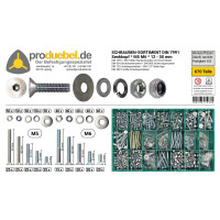 DIN 7991 Senkschrauben-Sortiment Stahl verzinkt 8.8 M3 - M12